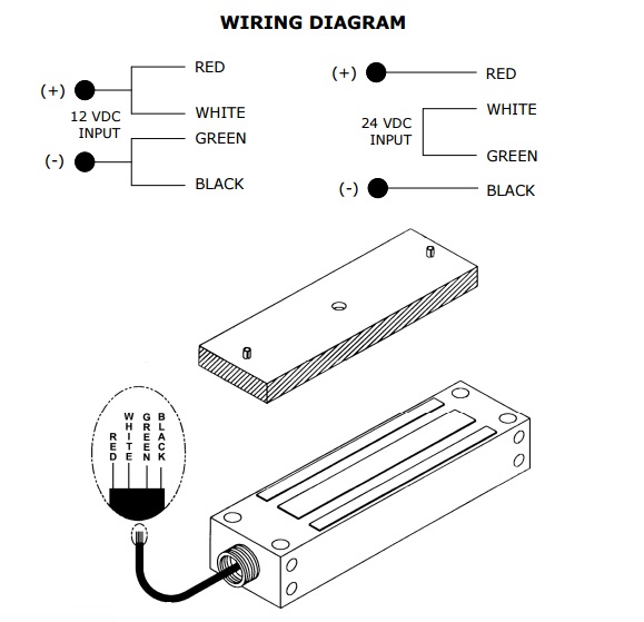 1200wp weather magnetic gate lock by alarm controlsMagnetic Lock Weatherized Gate Lock By Alarm Controls Wiring Diagram #2