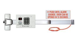 SDC S6100DE Rim Mount Exit Bar, Delayed Egress Controller