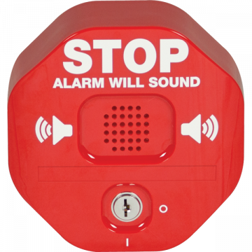 STI-6400-R Exit Stopper Door Alarm, Red