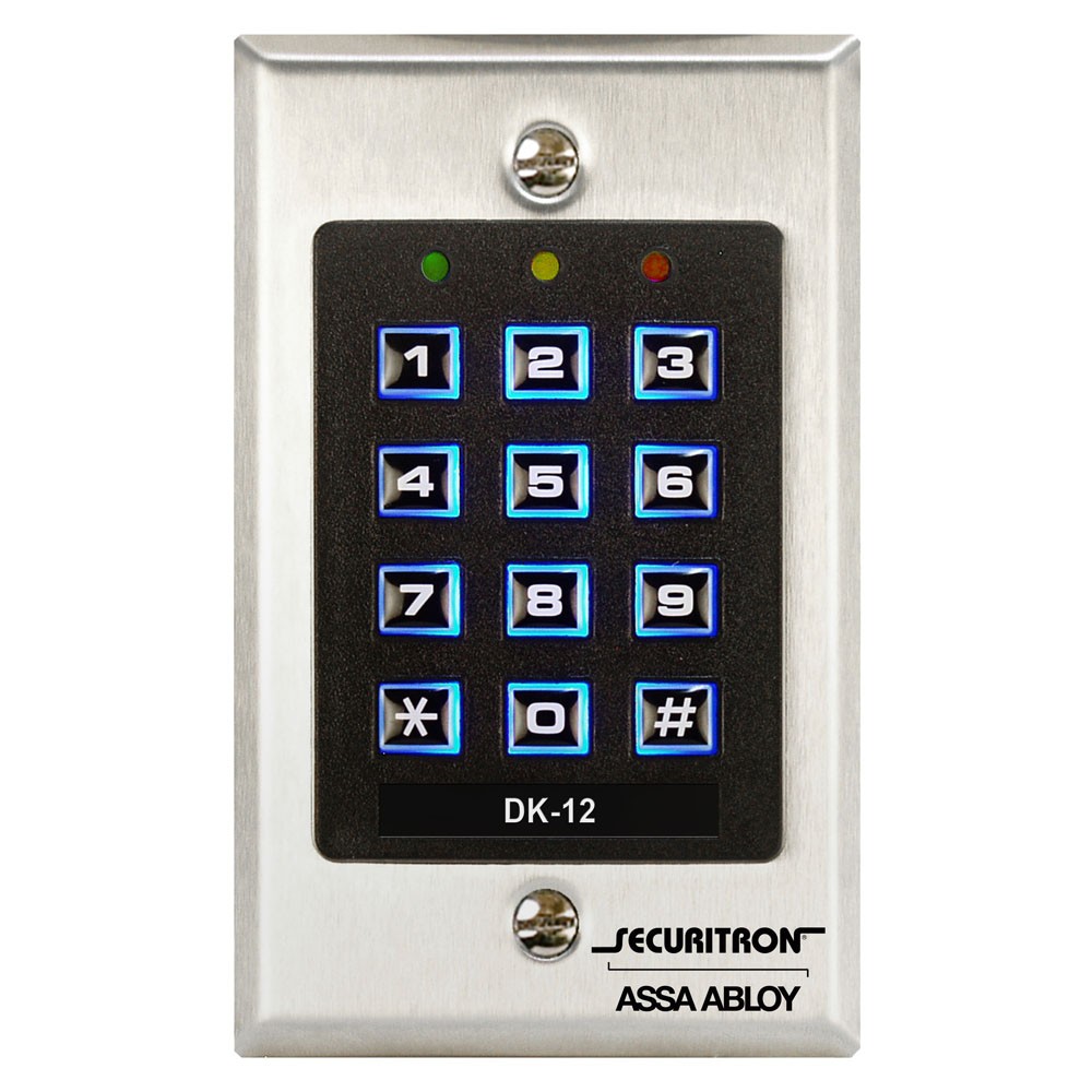 DK-12 Single Gang Digital Keypad, 99 Users
