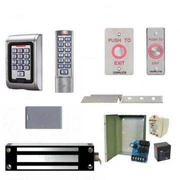 Single Outdoor Maglock Kit For Inswing Gates