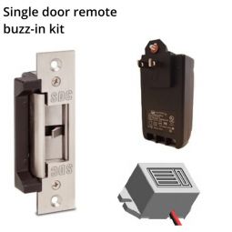 Single Door Remote Buzz-In Kit, electric strike