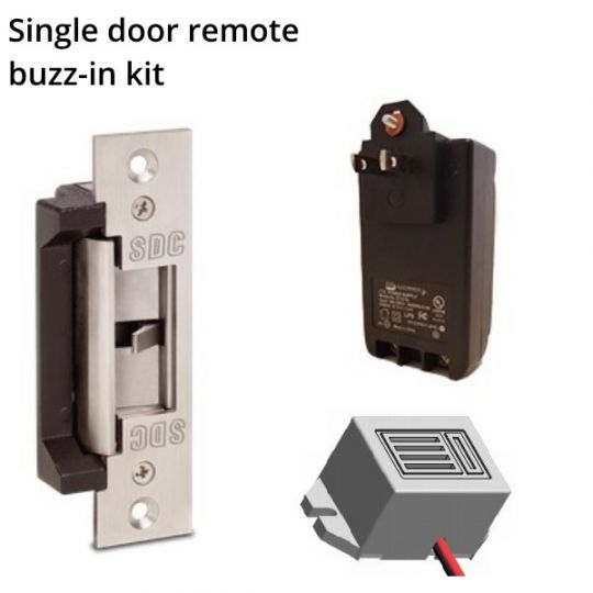 Latching Electric Strike Lock DIY Kit with Remote Control DC Adapter 