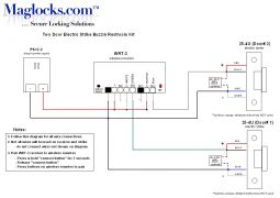 Private Restroom Electric Strike Buzz-in kit, Electric Strike kit for bathrooms