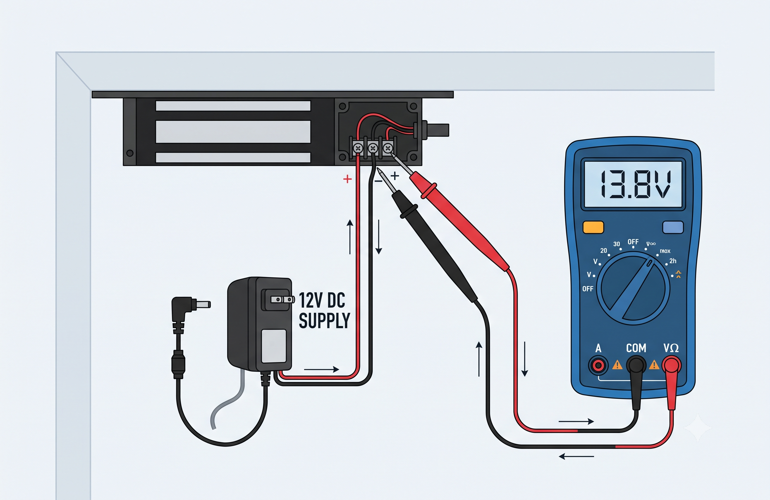 DMM wired in parallel for DC Voltage