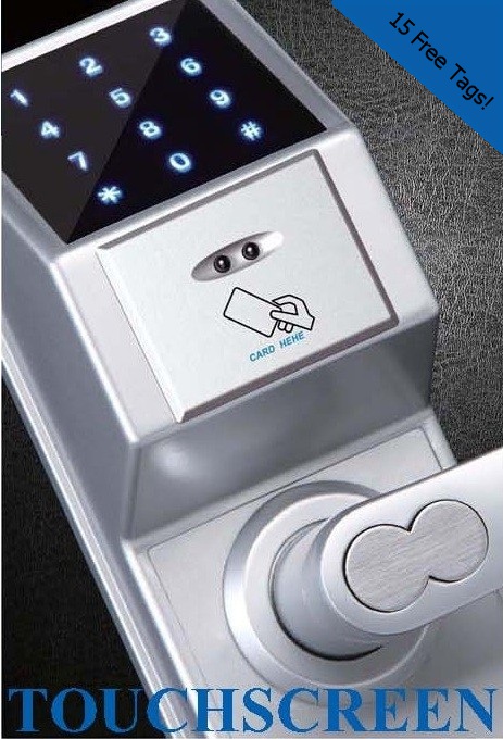 E307C-LH Touchscreen Keypad and Card Lock by elocksolutions *DISCONTINUED*