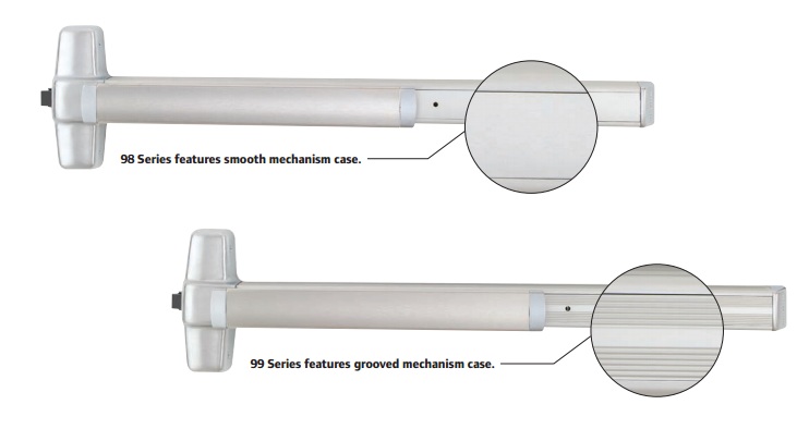 Von Duprin 98-99 Series Rim Mount Exit Devices