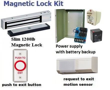 Gym Assistant Door Magnetic Lock Kit For Storefronts Maglocks
