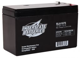 Interstate SLA1075 12V 8.0AH Rechargeable Sealed Lead Acid Battery