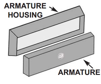 AM6310 Armature Housing for 1200 series magnetic locks