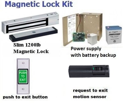 CS, Single Door Magnetic Lock Kit for Storefront Doors ... electromagnetic lock wiring diagram 