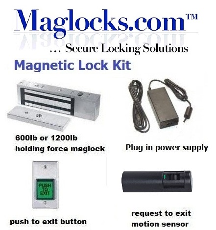 Details about    Outdoor Gate Electric Magnetic Lock with Wireless Remote Control Kit 