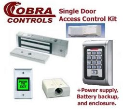 2 Wireless Remote Controls Door Access Control System With Door Magnetic Lock 